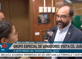 Grupo especial de senadore visita Ciudad Juárez a siete meses del incendio en el INAMI