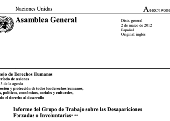 Informe del Grupo de Trabajo sobre las Desapariciones Forzadas o Involuntarias