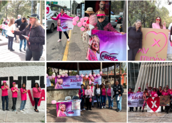 La #FuerzaRosa en apoyo a Xóchitl Gálvez en CDMX y otras ciudades
