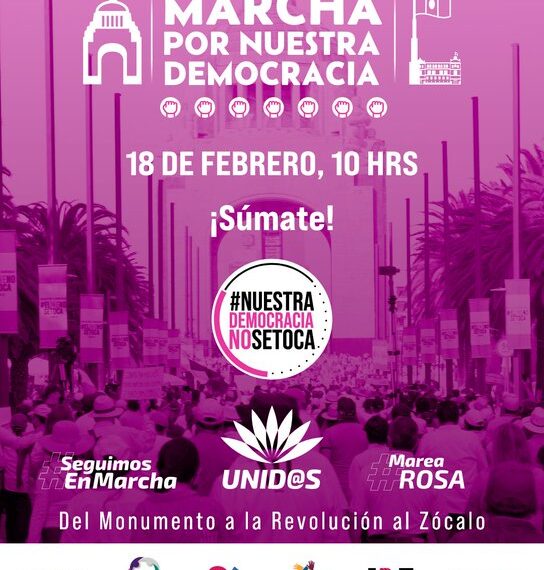 18 de febrero Marcha por la Democracia