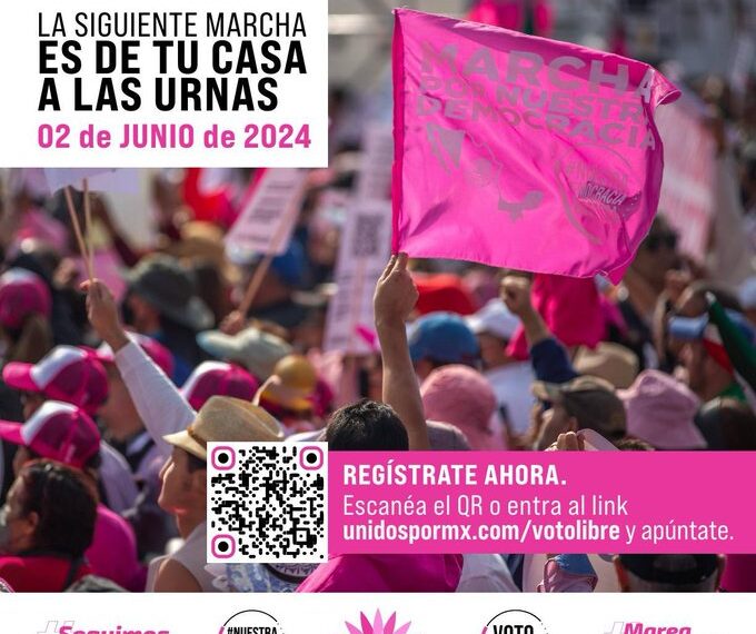 La próxima marcha es de tu casa a las Urnas el de Junio del 2024