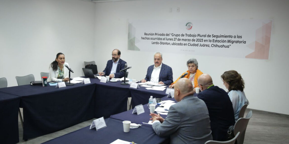 Reunión privada del Grupo de Trabajo Plural de Seguimiento a los hechos ocurridos el lunes 27 de marzo 2023 en la Estación Migratoria de Cd. Juárez