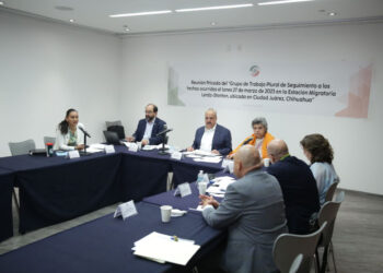 Reunión privada del Grupo de Trabajo Plural de Seguimiento a los hechos ocurridos el lunes 27 de marzo 2023 en la Estación Migratoria de Cd. Juárez
