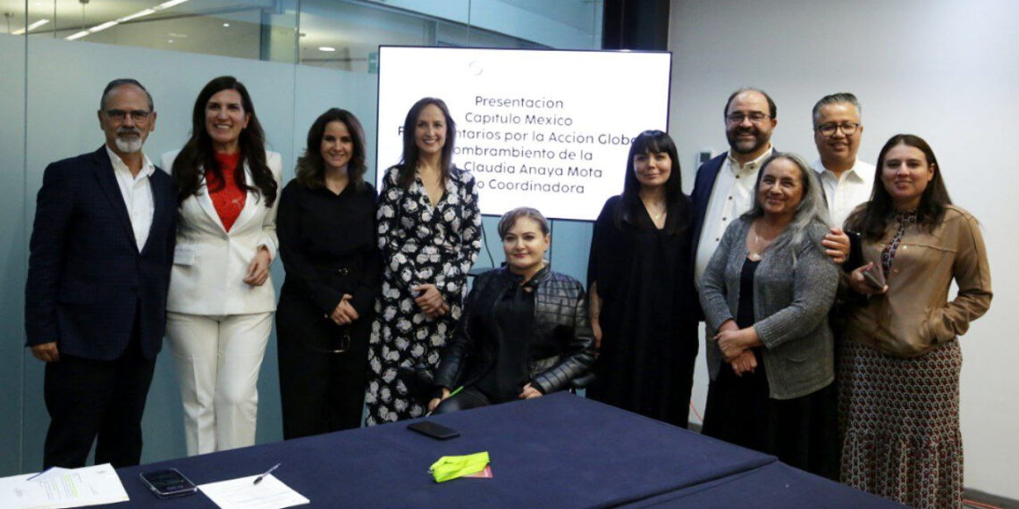 Presentación Capítulo México Parlamentarios por la Acción Global, Nombramiento de la Sen. Claudia Anaya como Coordinadora