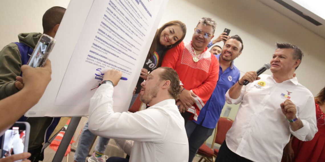 Comparto los compromisos por la diversidad sexual e identidad de género para la CDMX, suscritos hoy por Santiago Taboada